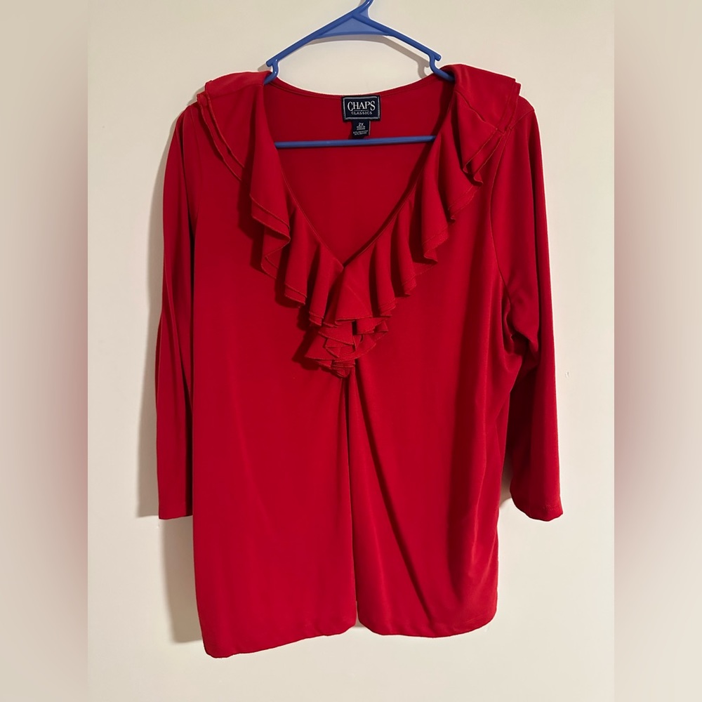 Chaps 3/4 Sleeve Top